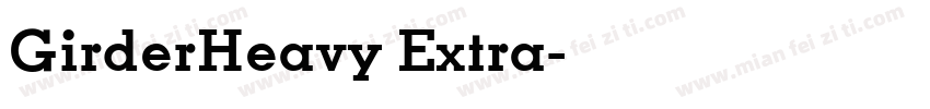 GirderHeavy Extra字体转换